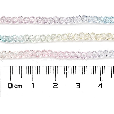 Transparent Painted Glass Beads Strands X1-DGLA-A034-T1mm-A21-1