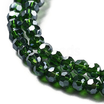 Electroplate Transparent Glass Beads Strands EGLA-A035-T3mm-A10-1