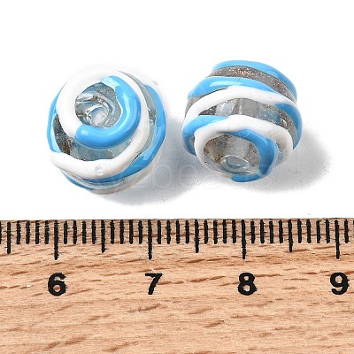 Handmade Gold Sand Enamel Lampwork Beads LAMP-B035-03A-1