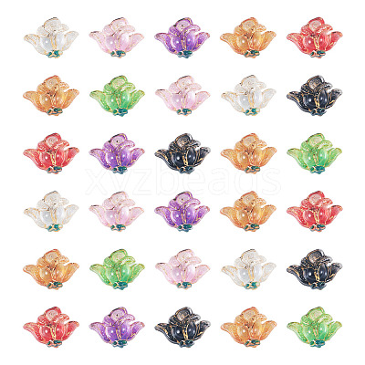 50Pcs Translucent Resin Cabochons RESI-TA0005-66-1