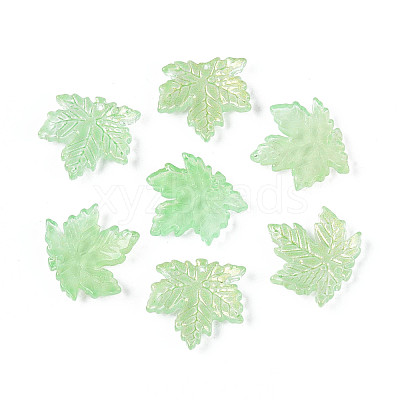 Baking Paint Transparent Glass Pendants DGLA-N014-11A-02-1
