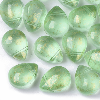 Transparent Spray Painted Glass Beads GLAA-T017-01-A01-1