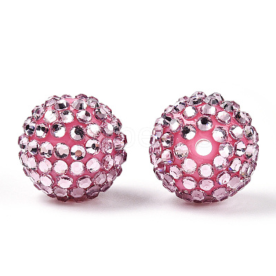 Transparent Resin Rhinestone Graduated Beads RESI-S314-12x14-M-1