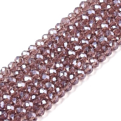 Electroplate Glass Beads Strands EGLA-A044-T2mm-A07-1