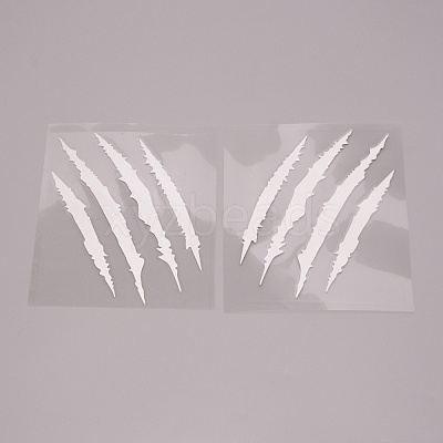 Waterproof PET Personality Ghost Claw Car Stickers DIY-WH0258-48B-1