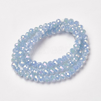 Electroplate Glass Beads Strands EGLA-A034-J4mm-T04-1