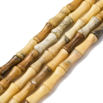 Natural Yellow Opal Beads Strands G-L624-G10-12x5mm-1