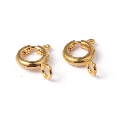 Brass Spring Ring Clasps EC095-G-1