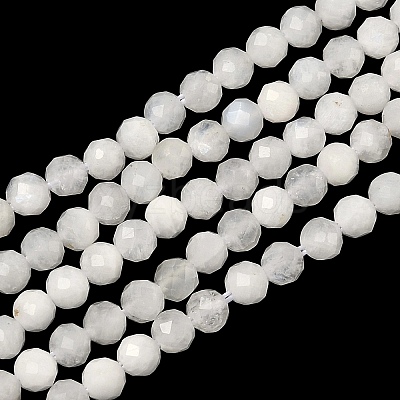 Natural Rainbow Moonstone Beads Strands G-B168-A11-3mm-1