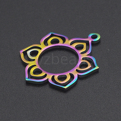 Ion Plating(IP) 201 Stainless Steel Pendants STAS-R111-JA542-1