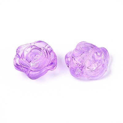 Baking Paint Transparent Glass Beads DGLA-N018-01G-1