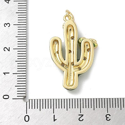 Brass Enamel Pendants KK-B155-21G-01-1