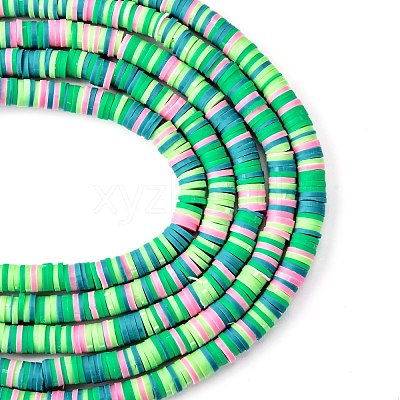 Handmade Polymer Clay Beads Strands CLAY-R089-6mm-T02B-36-1