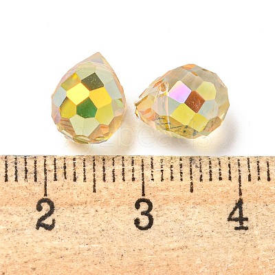 Electroplated Glass Beads EGLA-K062-01A-HP03-1