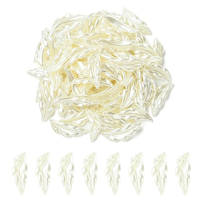 80Pcs ABS Plastic Imitation Pearl Pendants OACR-YW0003-40-1