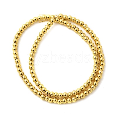 Electroplate Glass Beads Strands EGLA-F166-01A-G-1