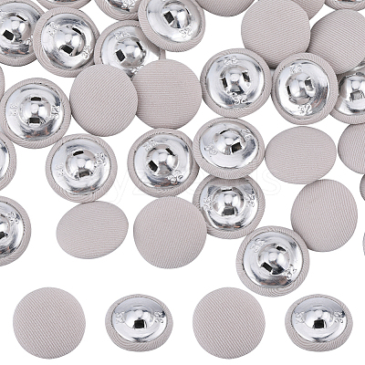 50Pcs 1-Hole Cloth Buttons DIY-GF0008-50A-1