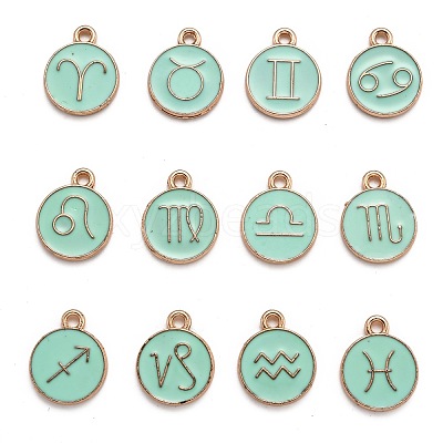 Alloy Enamel Pendants ENAM-S124-01A-15-1
