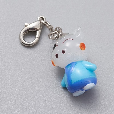 Handmade Lampwork Pendant Decorations LAMP-K034-A05-1