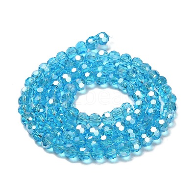 Transparent Glass Beads EGLA-A035-T6mm-B08-1