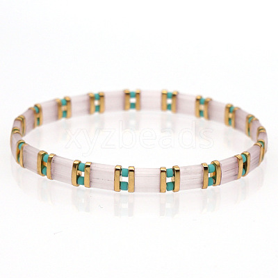 Bohemian Glass Seed Beaded Stretch Bracelets LS-JM4508-23-1