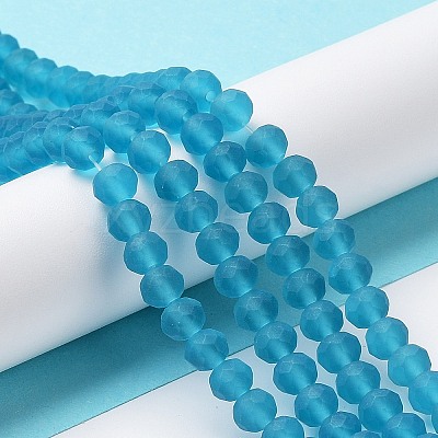 Transparent Glass Beads Strands EGLA-A034-T6mm-MD27-1