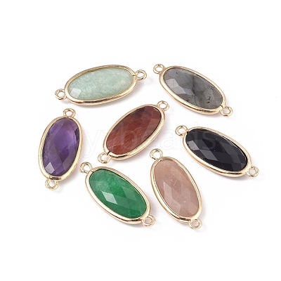Natural & Synthetic Mixed Gemstone Links connectors G-E526-27-M-1