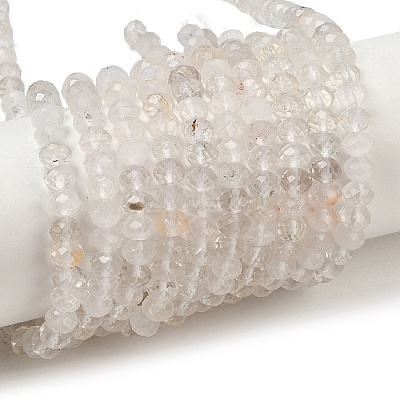 Natural Quartz Crystal Beads Strands G-D347-B02-1