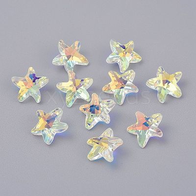 Faceted Glass Charms LS-GLAA-H101-A-17-1