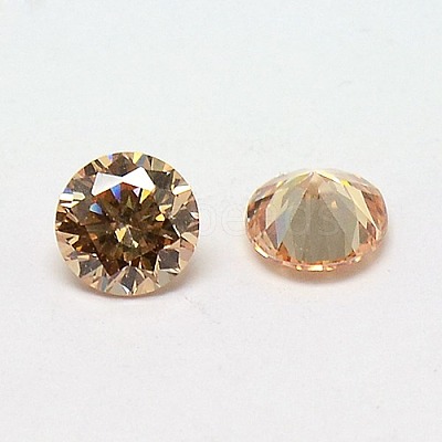 Cubic Zirconia Cabochons X-ZIRC-M002-8mm-001-1