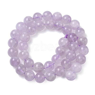 Natural Lavender Amethyst Beads Strands G-F306-11-10mm-01-1