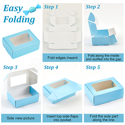 Cardboard Paper Shipping Box CON-WH0084-62A-1