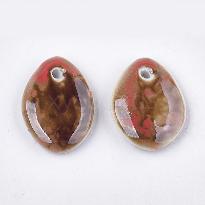 Handmade Porcelain Pendants PORC-S498-51E-1