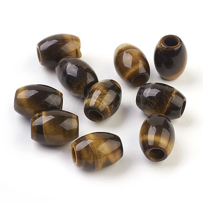 Natural Tiger Eye European Beads X-G-F580-A01-1