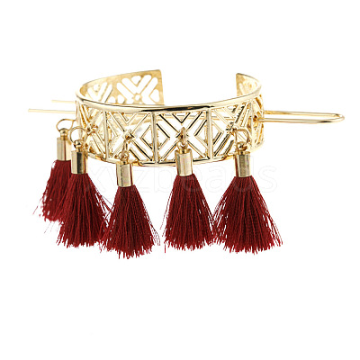 Alloy Hair Sticks OHAR-PW0001-375B-1