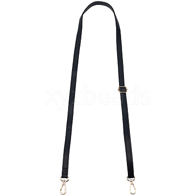 1Pc Black PU Imitation Leather Adjustable Bag Straps AJEW-CL0002-19KCG-1