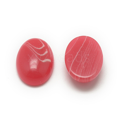 Synthetic Rhodochrosite Cabochons G-R415-13x18-15-1