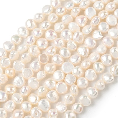 Natural Cultured Freshwater Pearl Beads Strands PEAR-C004-08-1