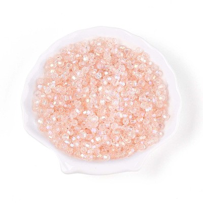 Transparent Spray Painted Glass Beads LS-EGLA-N018-4mm-08-1
