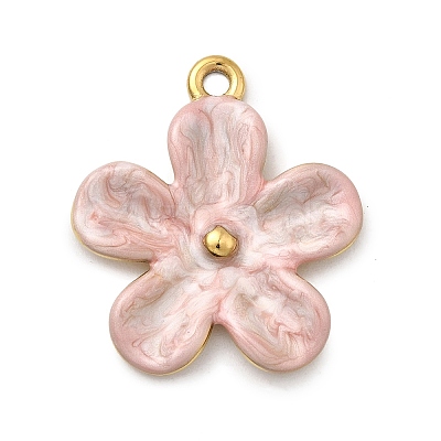 304 Stainless Steel Enamel Pendants STAS-I355-09G-04-1