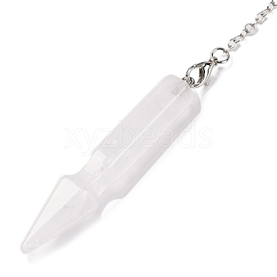 Natural Quartz Crystal Pointed Dowsing Pendulums G-Q184-04E-P-1