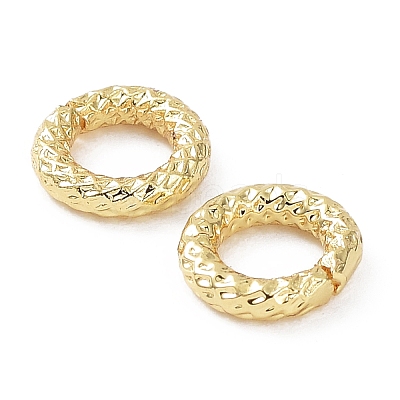 Rack Plating Brass Open Jump Rings KK-B076-20G-1