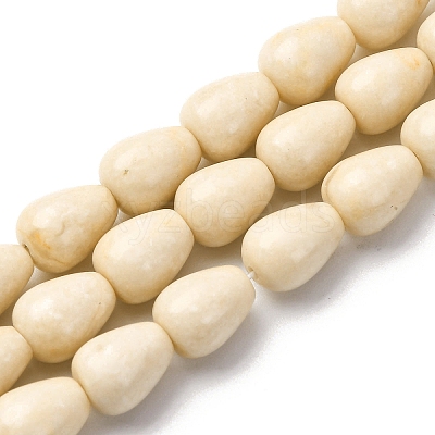 Natural Fossil Beads Strands G-F808-D01-01-1