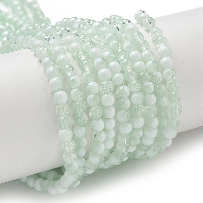 Crackle Glass Beads Strands GLAA-U001-4mm-01-1
