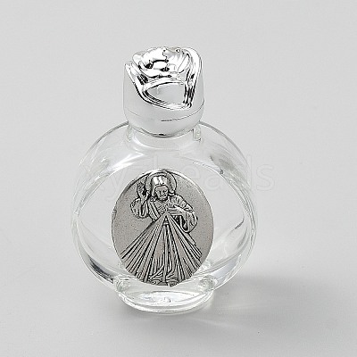 Glass Empty Holy Water Bottles for Religious AJEW-WH0816-225-05AS-1