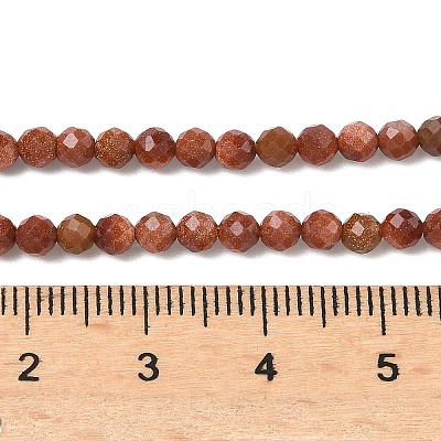 Synthetic Goldstone Beads Strands G-C263-A01-3mm-1