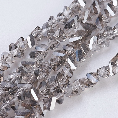 Electroplate Glass Beads Strands EGLA-J145-4mm-PL01-1