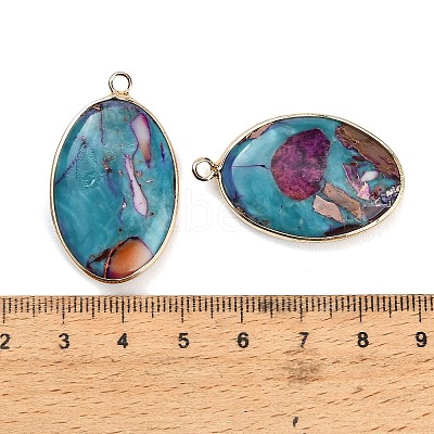 Dyed Synthetic Imperial Jasper Pendants GG-CBAA20A-04G-06-1