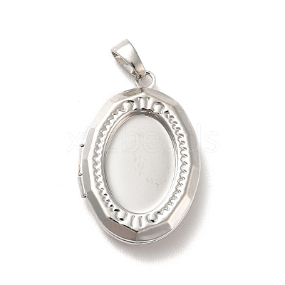 Rack Plating Brass Locket Pendants KK-I688-06P-1
