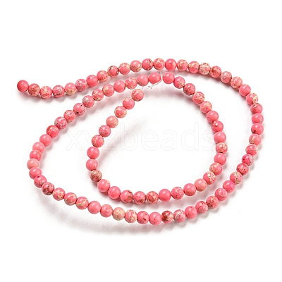 Synthetic Imperial Jasper Dyed Beads Strands G-D077-A01-02-1